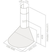 Вытяжка ELICA TONDA WH F/60 - фото 4