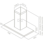 Вытяжка ELICA GALAXY BLIX/A/80 (чёрное стекло) - фото 4