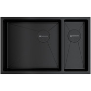 Мойка кухонная Omoikiri Taki 69-2-U/IF SIDE GB-L 1,2 мм 4997050 R, графит, Цвет производителя: графит - фото 