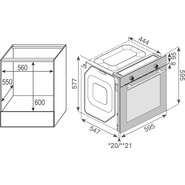 Электрический духовой шкаф Zigmund & Shtain E 156 W - фото 5
