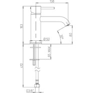 Смеситель для раковины Paini Cox 78PJ205O, золото матовое - фото 3