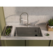 Кухонная мойка Taki 74-U/IF Side IN 1,2 мм 4993170, Цвет производителя: нержавеющая сталь - фото 2