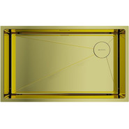 Кухонная мойка Taki 74-U/IF Side LG 1,2 мм 4993171, светлое золото, Цвет производителя: светлое золото - фото 