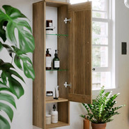 Пенал подвесной Aqwella Craft 35 см CRF0503DB универсальный, дуб балтийский - фото 3