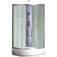 Душевая кабина Loranto 100x100 см CS-6610-25 F, хром/матовое - фото 