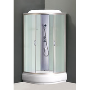 Душевая кабина Loranto 100x100 см CS-6610-25 F, хром/матовое - фото 2