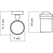 Стакан для зубных щеток WasserKraft Diemel K-2228 - фото 3