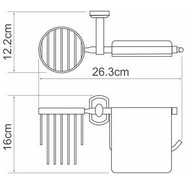 Держатель для туалетной бумаги и освежителя WasserKraft Oder K-3059 - фото 3