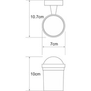Стакан для зубных щеток WasserKraft Isen K-4028 - фото 3