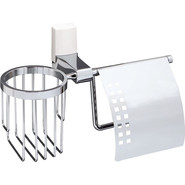 Держатель для туалетной бумаги и освежителя WasserKraft Leine K-5059W - фото 