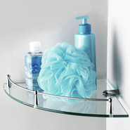 Стеклянная полка угловая WasserKraft K-544 - фото 2