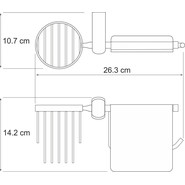 Держатель для туалетной бумаги и освежителя WasserKraft Berkel K-6859 - фото 3