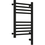 Полотенцесушитель электрический Сунержа Богема 3.0 П9 500x300 мм (прямая перемычка) 31-5805-5030 R, чёрный матовый - фото 