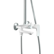 Душевая стойка Haiba HB24505-8, белый/хром - фото 4