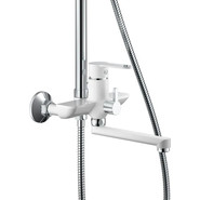 Душевая стойка Haiba HB24557-8, белый/хром - фото 4