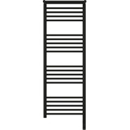 Полотенцесушитель электрический Сунержа Богема с полкой 3.0 П20 1200x400 мм (прямая перемычка) 31-5807-1240 R, чёрный матовый - фото 2