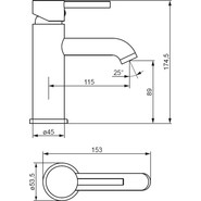 Смеситель для раковины Damixa Scandinavian Pure 360210000, Цвет производителя: хром - фото 4