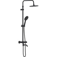 Душевая стойка c термостатом Damixa Jupiter 977810300, черный - фото 