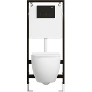 Кнопка смыва Sole S0120 Black - фото 2