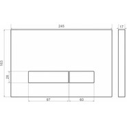 Кнопка смыва Sole S0120 Black - фото 4