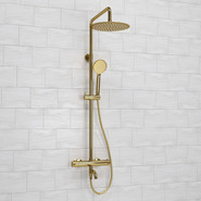 Душевая стойка с термостатом WasserKraft A188.208.207.PG Thermo, глянцевое золото - фото 2