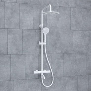Душевая стойка с термостатом WasserKraft A188.257.155.WM Thermo, белый - фото 2