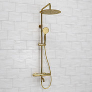 Душевая стойка с термостатом WasserKraft A188.263.207.PG Thermo, глянцевое золото - фото 2