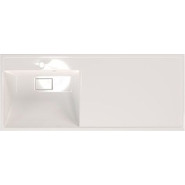 Тумба напольная с раковиной-столешницей Mirsant Next 120 см L (раковина Fly2) белый - фото 2