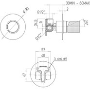 Смеситель для душа Paini Cox Grip 7GCR690 - фото 5