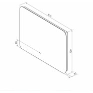 Зеркало Континент Burzhe Led 80 см ЗЛП2457 - фото 6