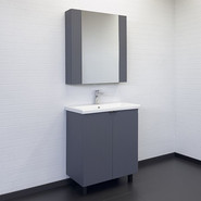 Тумба напольная с раковиной Comforty Лима 70 см, антрацит - фото 5