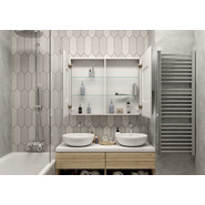 Зеркало-шкаф Континент Elliott Led 100 см МВК031 - фото 2