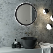 Зеркало Континент Planet Black Led 80 см ЗЛП684 - фото 