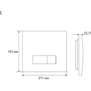 Кнопка смыва Grossman Classic 800.T1.04.110.110, хром матовый - фото 5