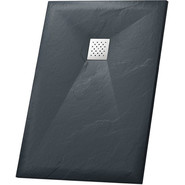 Поддон каменный Grossman Strong 100x90 см GR-S290100Q, графит матовый - фото 