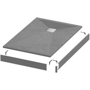 Поддон каменный Grossman Strong 110x90 см GR-S290110Q, графит матовый - фото 3