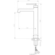 Смеситель для раковины высокий BelBagno Acqua ACQUA-LMC-NERO, чёрный матовый, Цвет производителя: чёрный матовый - фото 3