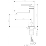 Смеситель для раковины BelBagno Acqua ACQUA-LVM-NERO, чёрный матовый, Цвет производителя: чёрный матовый - фото 3