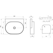 Раковина подвесная Ravak Yard 60 см XJX01060000 - фото 6