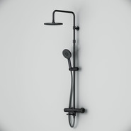 Душевая стойка с термостатом Am.Pm X-Joy F0785A522, черный, Цвет производителя: чёрный - фото 