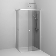 Душевое ограждение Am.Pm X-Joy 100x80 см W94G-403-10080-MТ, хром/прозрачное - фото 6