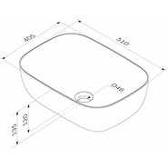 Раковина-чаша Am.Pm Func 51 см M8FWCC10510WG - фото 5