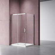 Душевое ограждение Vincea Dice 160x80 см VSR-4D8016CL (стекло 8 мм), хром/прозрачное - фото 