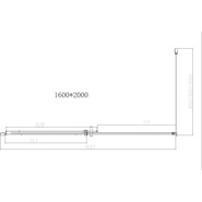 Душевое ограждение Vincea Dice 160x90 см VSR-4D9016CL (стекло 8 мм), хром/прозрачное - фото 4