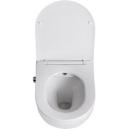 Унитаз-биде подвесной безободковый BelBagno Uno BB3105CHR-BS/SC с крышкой микролифт - фото 6