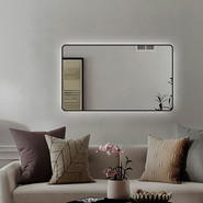 Зеркало Art&Max Siena S 60 см AM-SieS-1200-800-DS-F, чёрный - фото 3