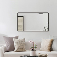 Зеркало Art&Max Siena S 60 см AM-SieS-1200-800-DS-F, чёрный - фото 4