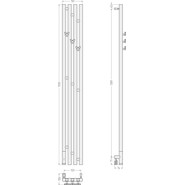 Полотенцесушитель электрический Сунержа Кантата 3.0 П4 1500x159 мм L 03-5846-1516, золото - фото 5