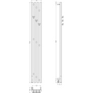 Полотенцесушитель электрический Сунержа Кантата 3.0 П4 1500x159 мм L 15-5846-1516, тёмный титан муар - фото 5