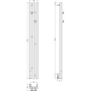 Полотенцесушитель электрический Сунержа Терция 3.0 П3 1200x106 мм L 071-5844-1211, сатин - фото 5